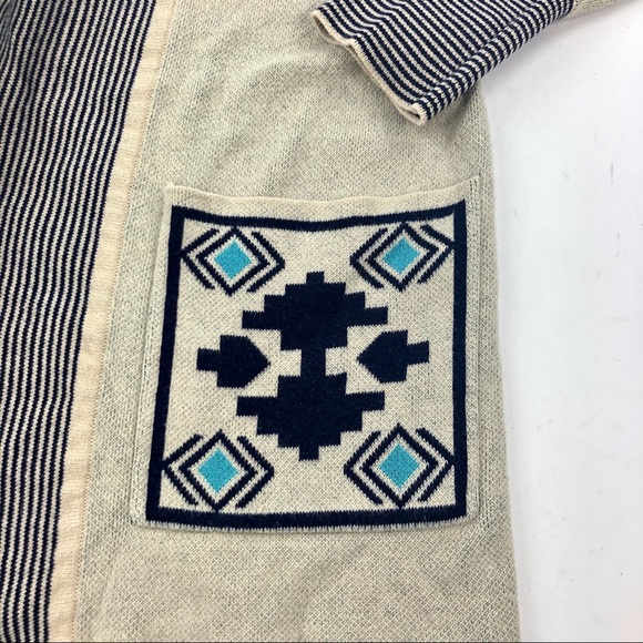 If It Were Me Anthropologie Aztec Open Cardigan M - Picture 4 of 5